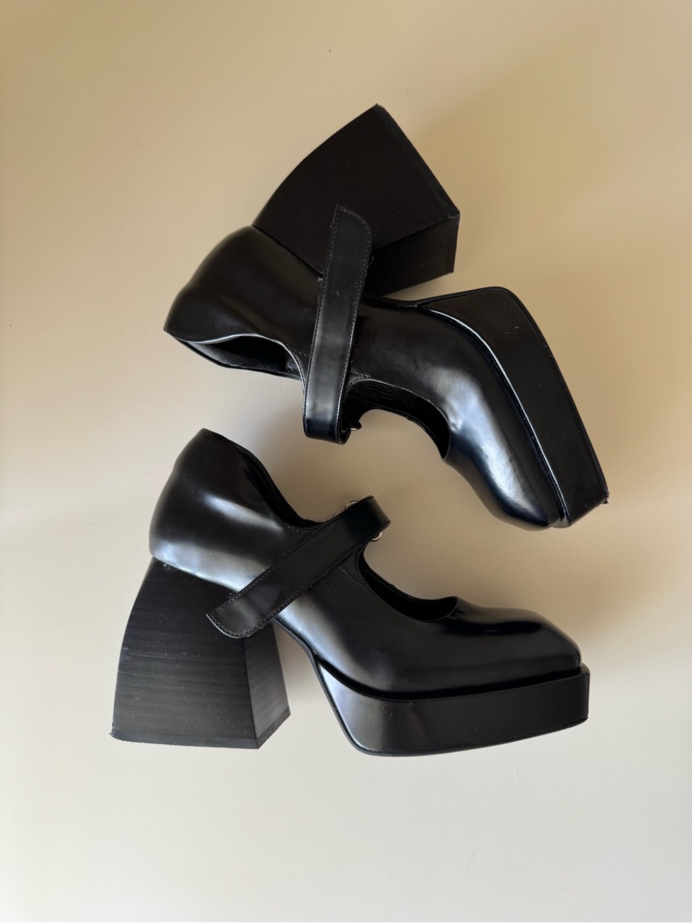 Jeffrey Campbell Reine Platform Mary Jane Pump - Black 6.5 - Picture 5 of 9